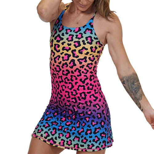 Limitless Dress 2.0 | Rainbow Leopard