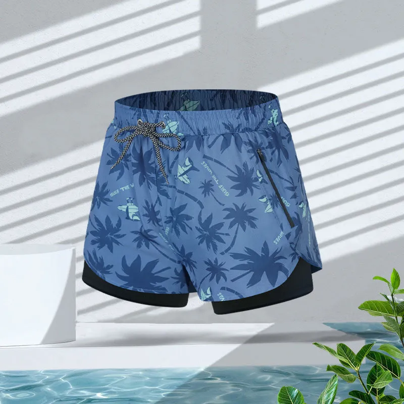 LionVII Mens Swim Trunks with Compression Liner