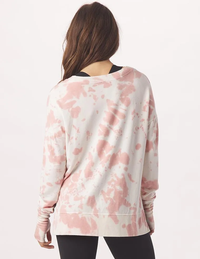 Lounge Long Sleeve: Clay Tie Dye