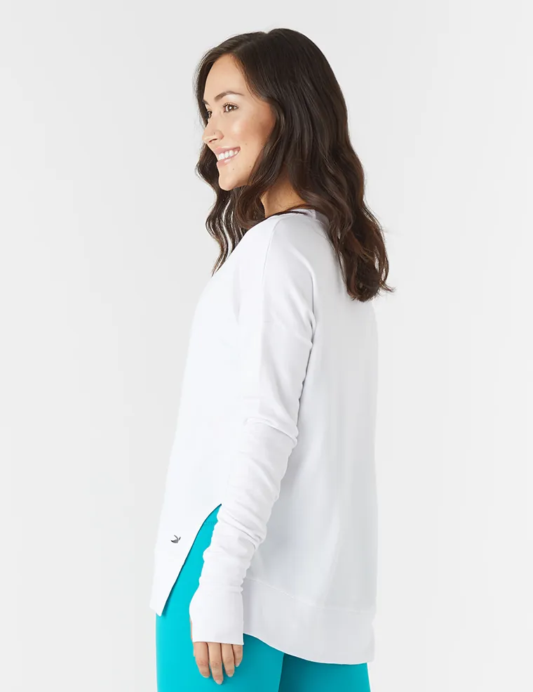 Lounge Long Sleeve: White