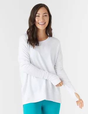 Lounge Long Sleeve: White