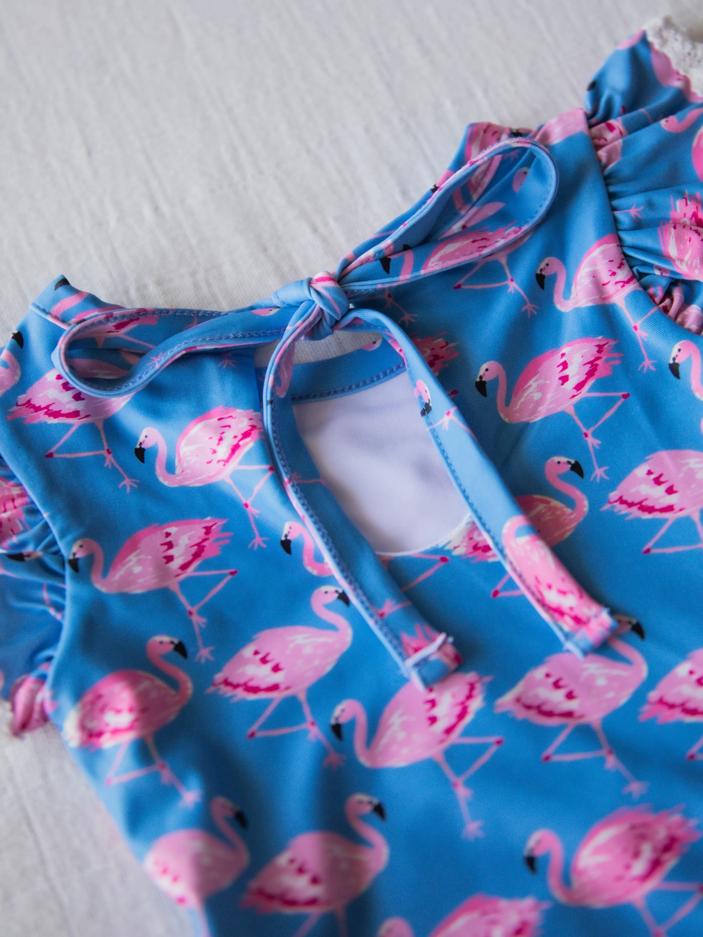 Miki Rash Guard - Flamingo Blue