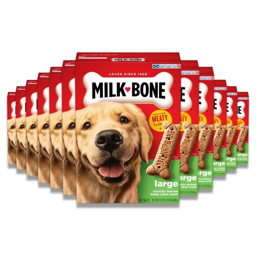 Milk-Bone - Original Dog Treats Biscuits for Large Dogs - 24 Oz - 12 Pack