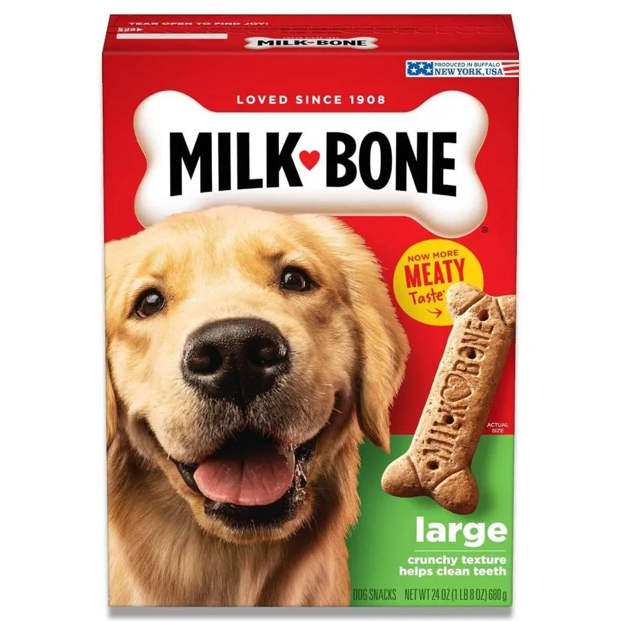 Milk-Bone - Original Dog Treats Biscuits for Large Dogs - 24 Oz - 12 Pack