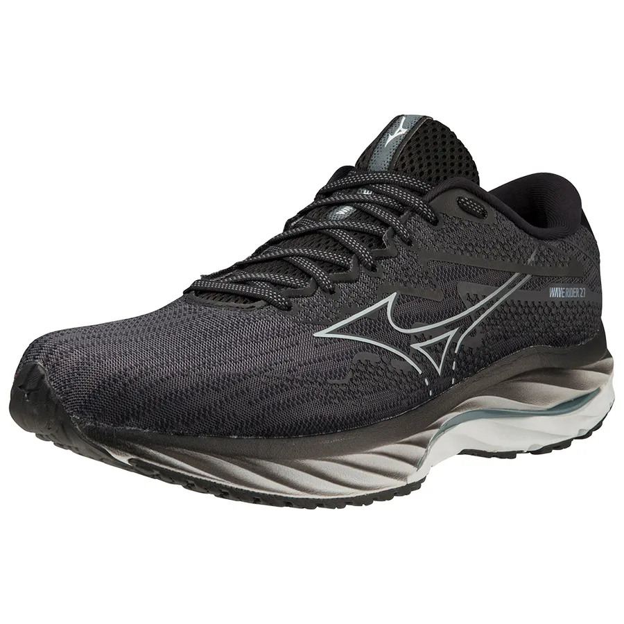 Mizuno Wave Rider 27 (Mens) - Ebony/IBlue/Black