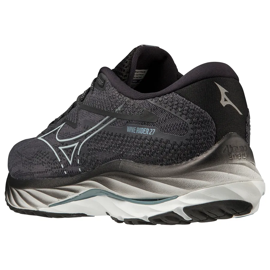 Mizuno Wave Rider 27 (Mens) - Ebony/IBlue/Black