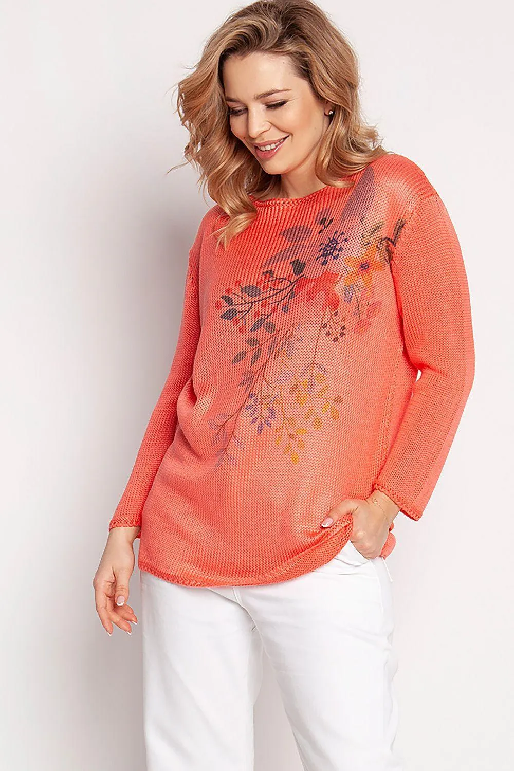 MKM floral print lightweight sweater