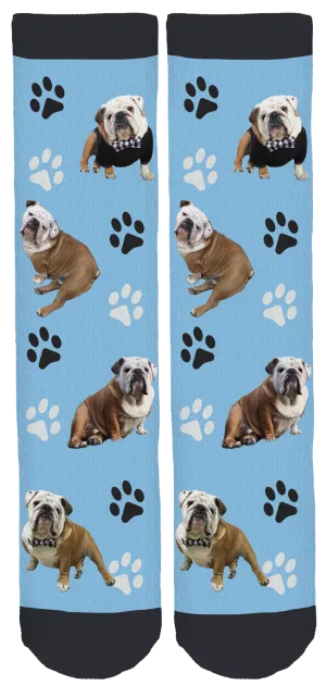 Mr. Gerald The Bulldog Crew Socks