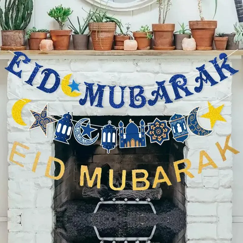 MR027 EID MUBARAK Flash Party Decoration Banner