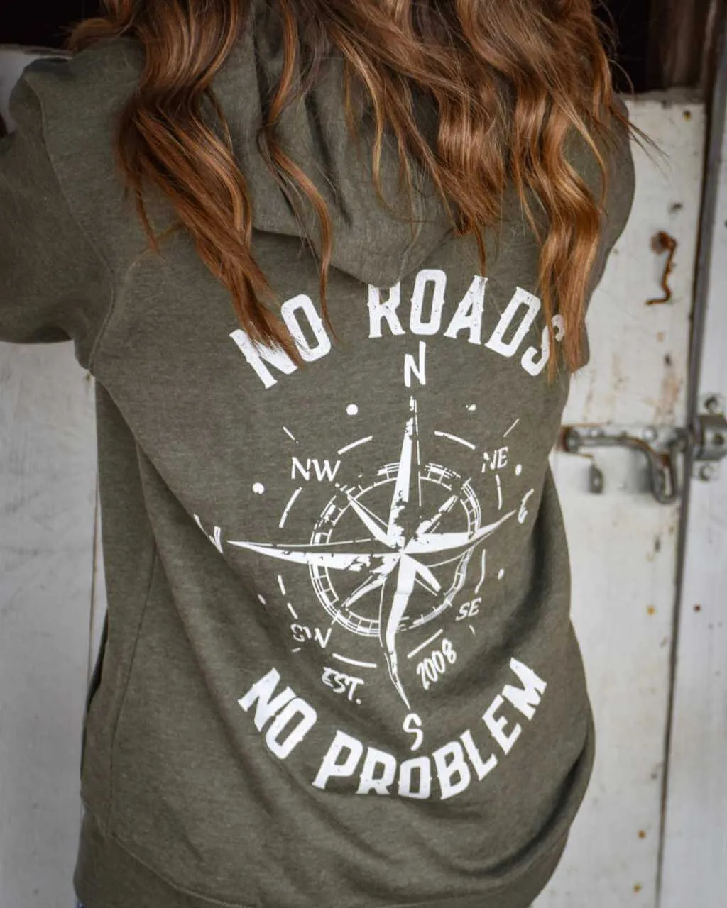 No Roads Unisex Zip Up Hoodie