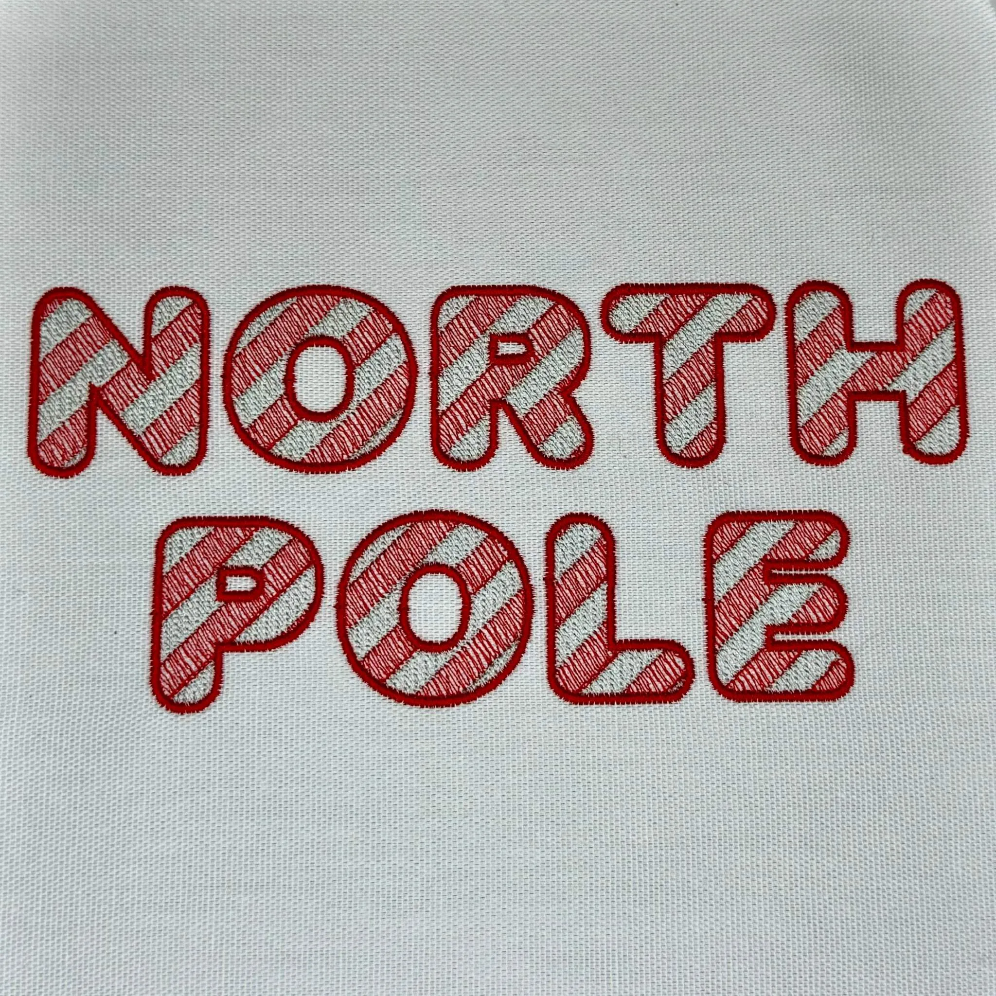 North Pole Digital Alphabet Font