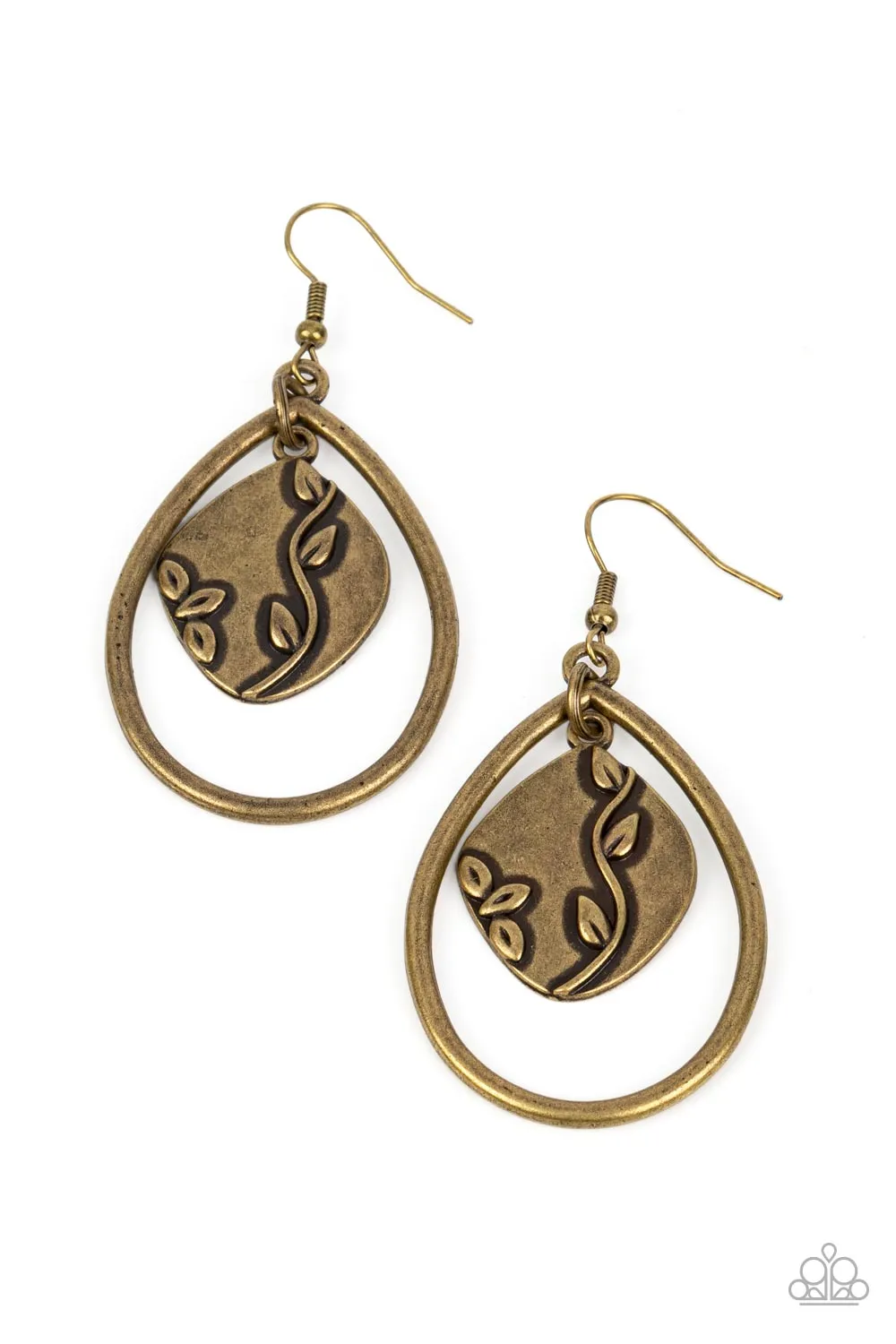 Open Door Jewelry - Artisan Refuge - Brass Earrings - Paparazzi Accessories