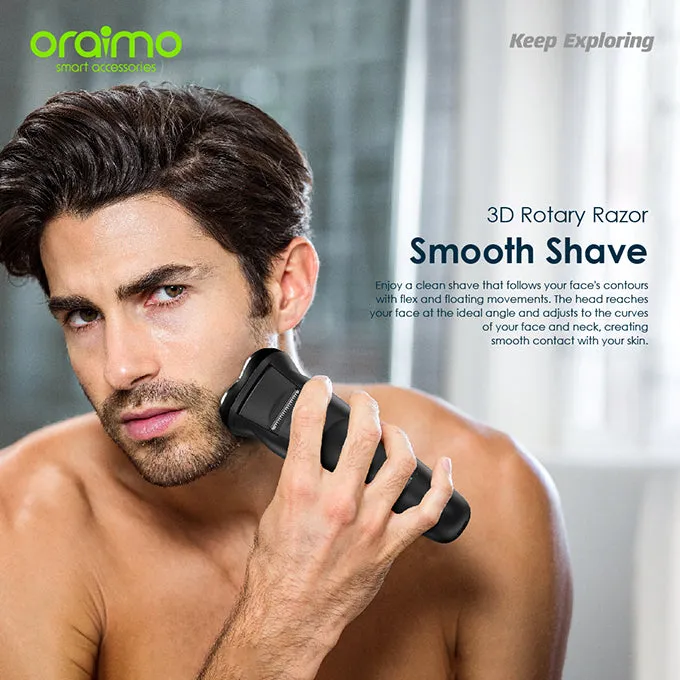 oraimo SmartShaver Rotary Electric Shaver With Pop-up Trimmer