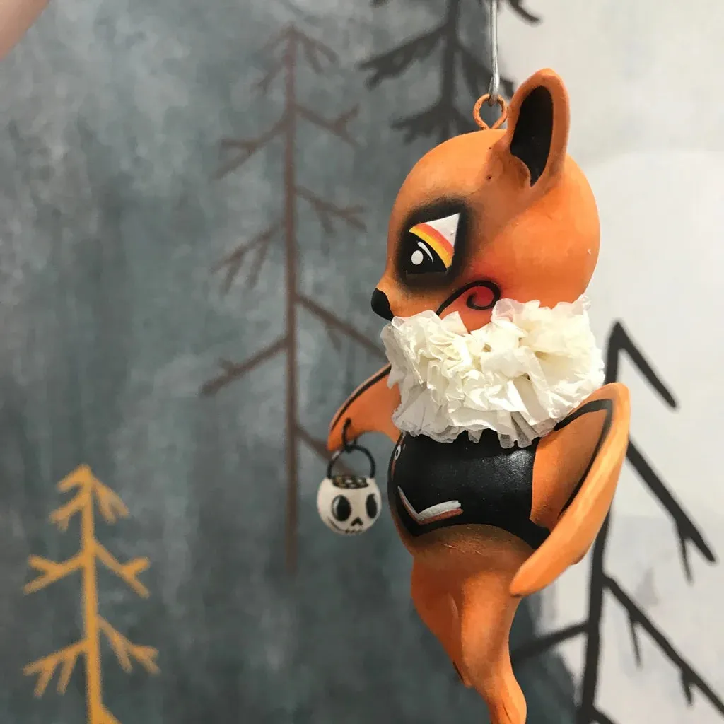 Orange Oliver Bat Ornament