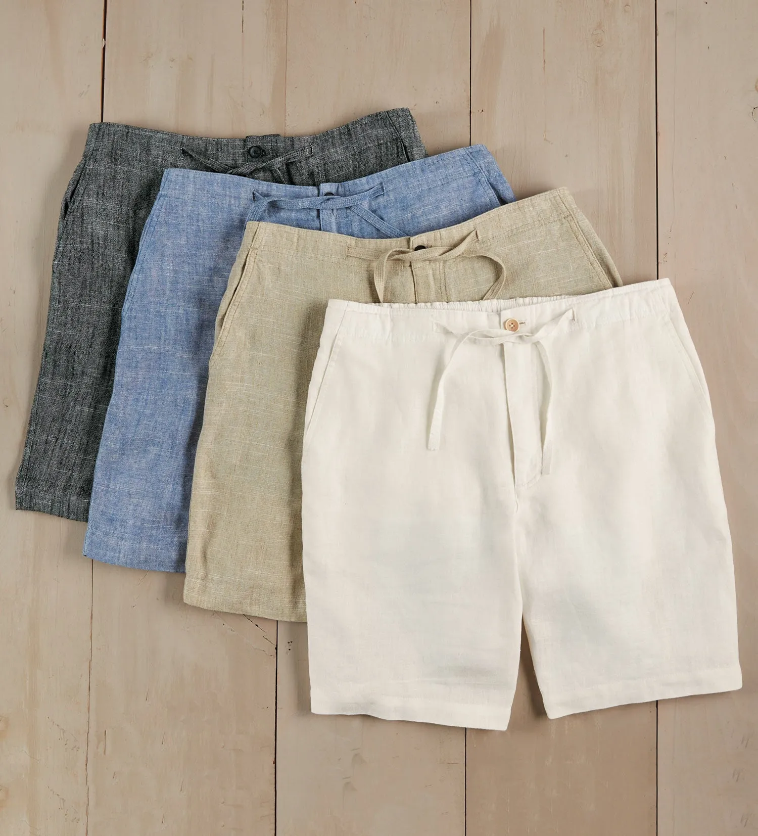 Patrick James Linen Drawstring Shorts