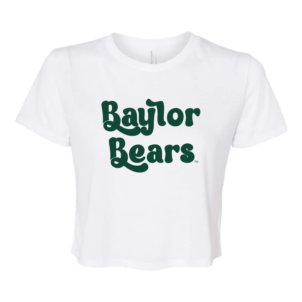 Pep Rally Crop Short Sleeve T-shirt in Baylor University