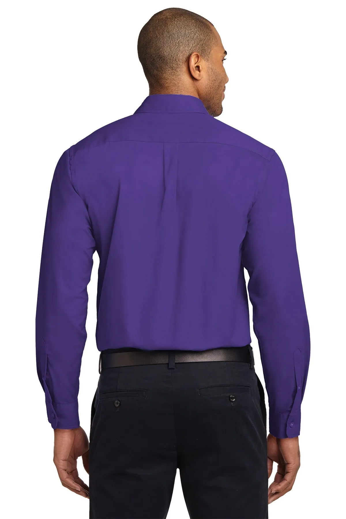 Port Authority Easy Care Custom Shirts, Purple/Light Stone