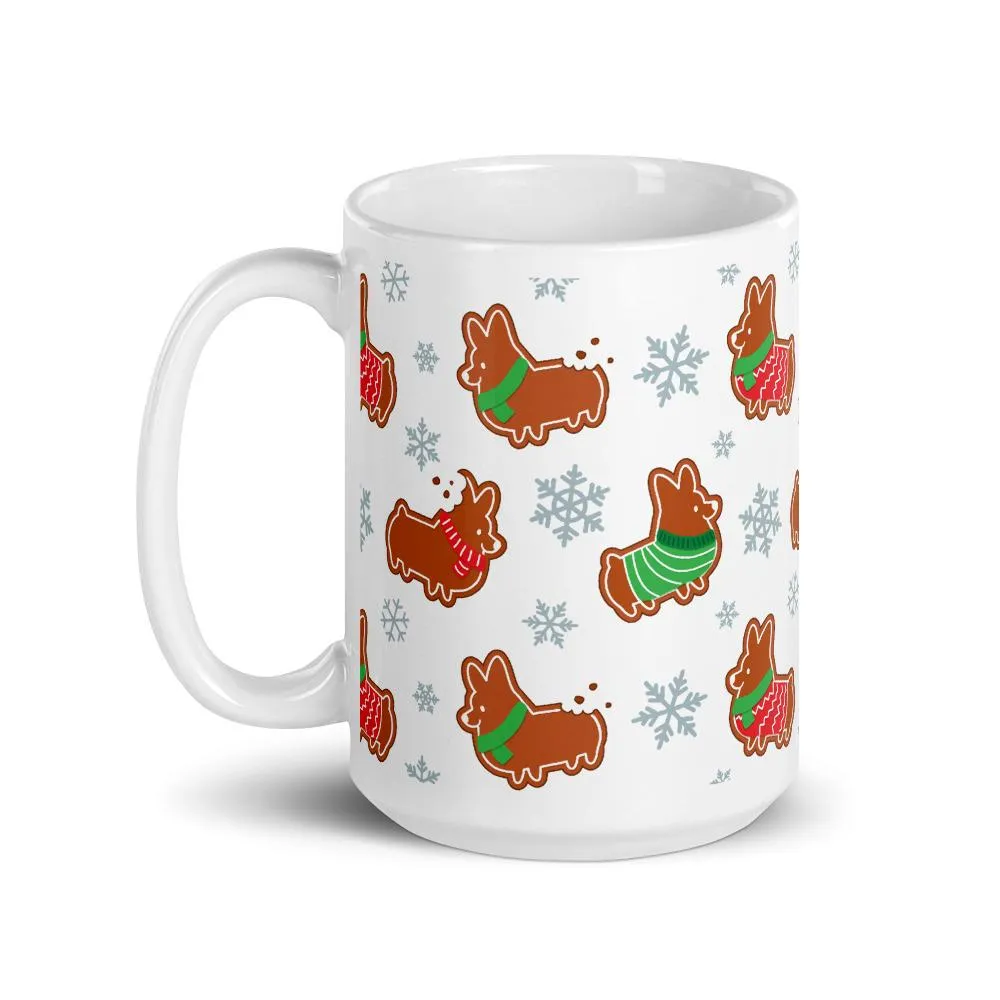 "Gingerbread Corgis" Mug | Holiday Collection