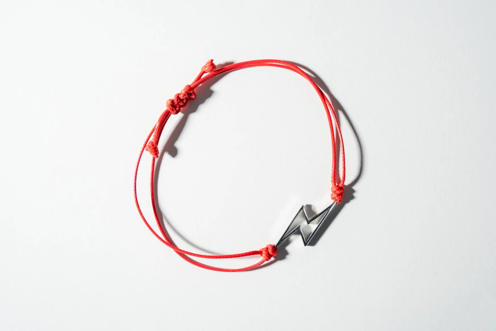 Rope Bracelet - Silver Bolt