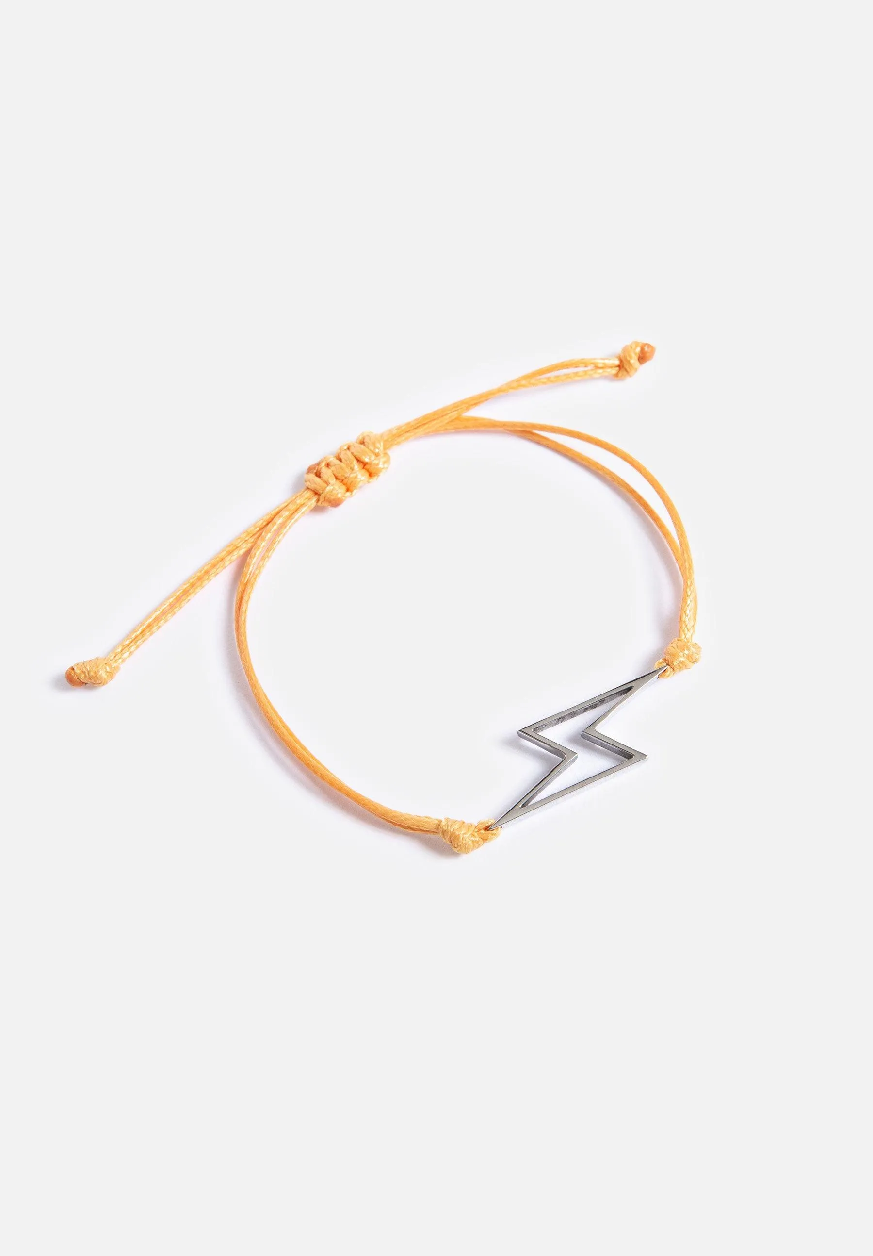 Rope Bracelet - Silver Bolt