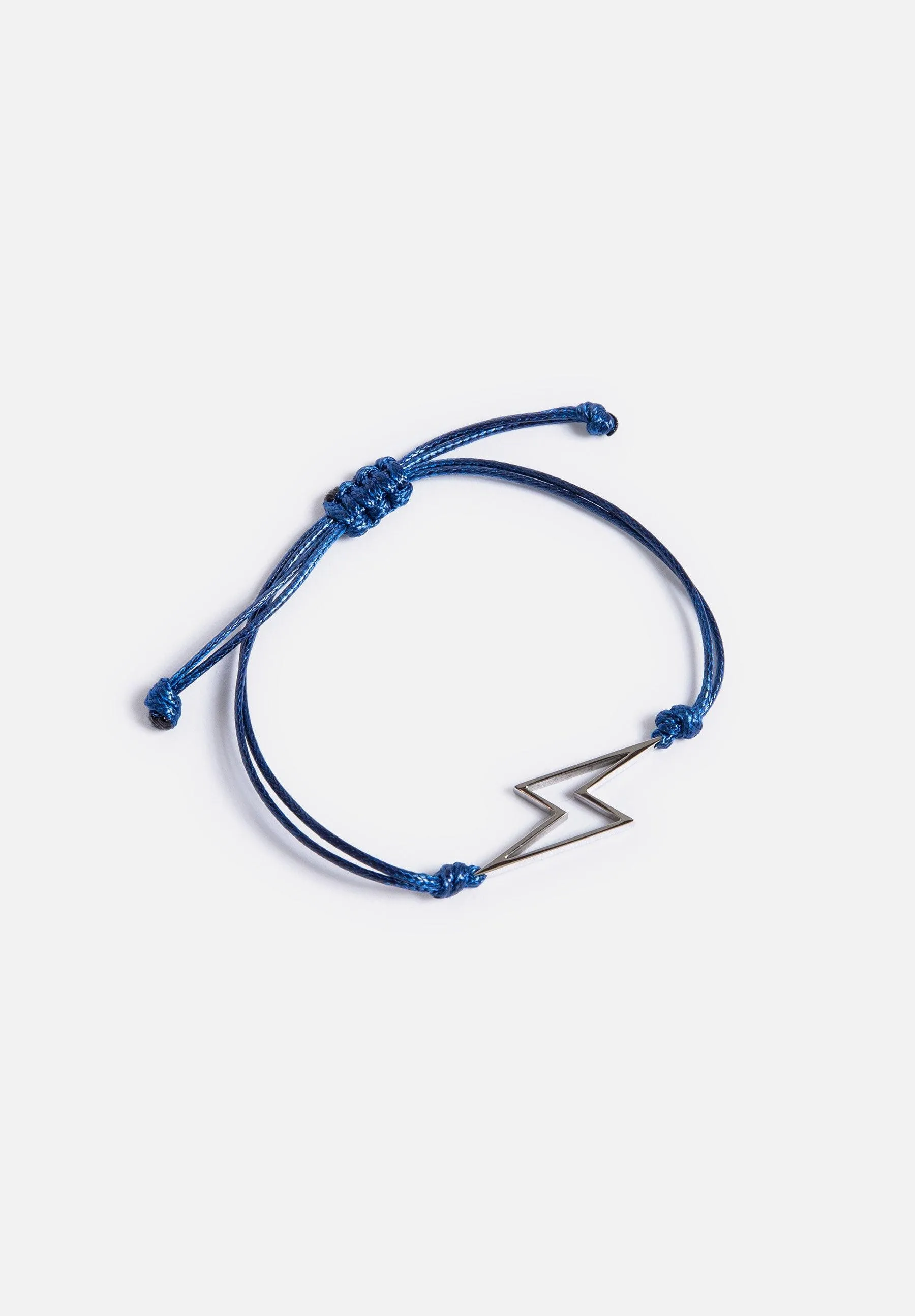 Rope Bracelet - Silver Bolt