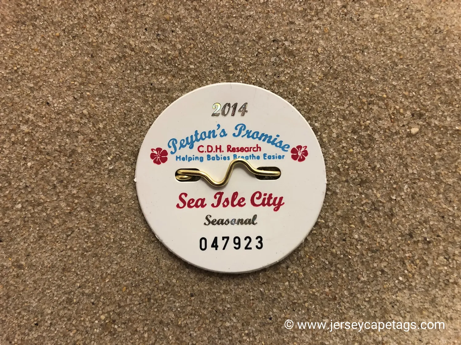 Sea Isle City 2014 Seasonal Beach Tag