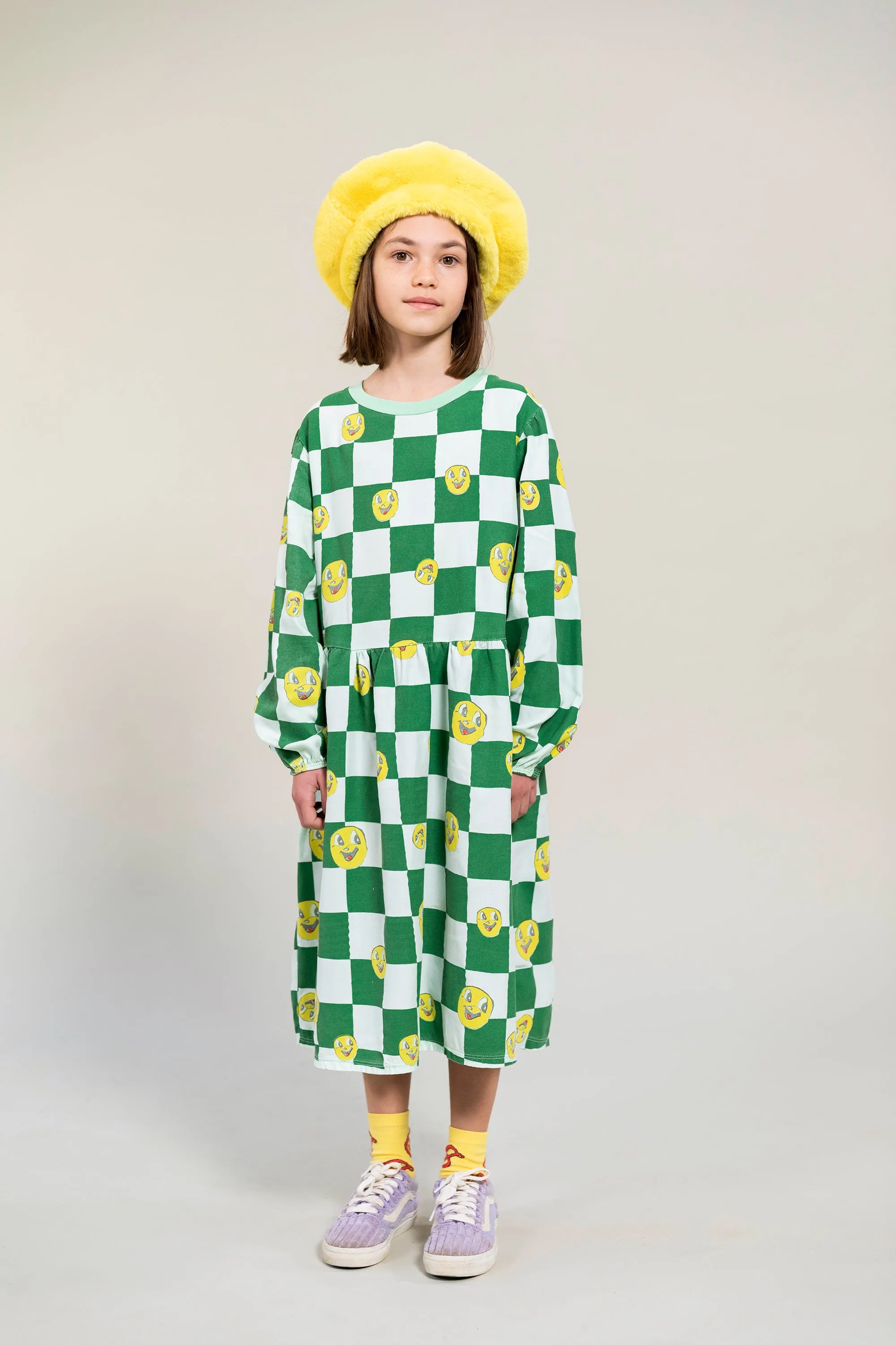 Smiley Chess Dress - Samples