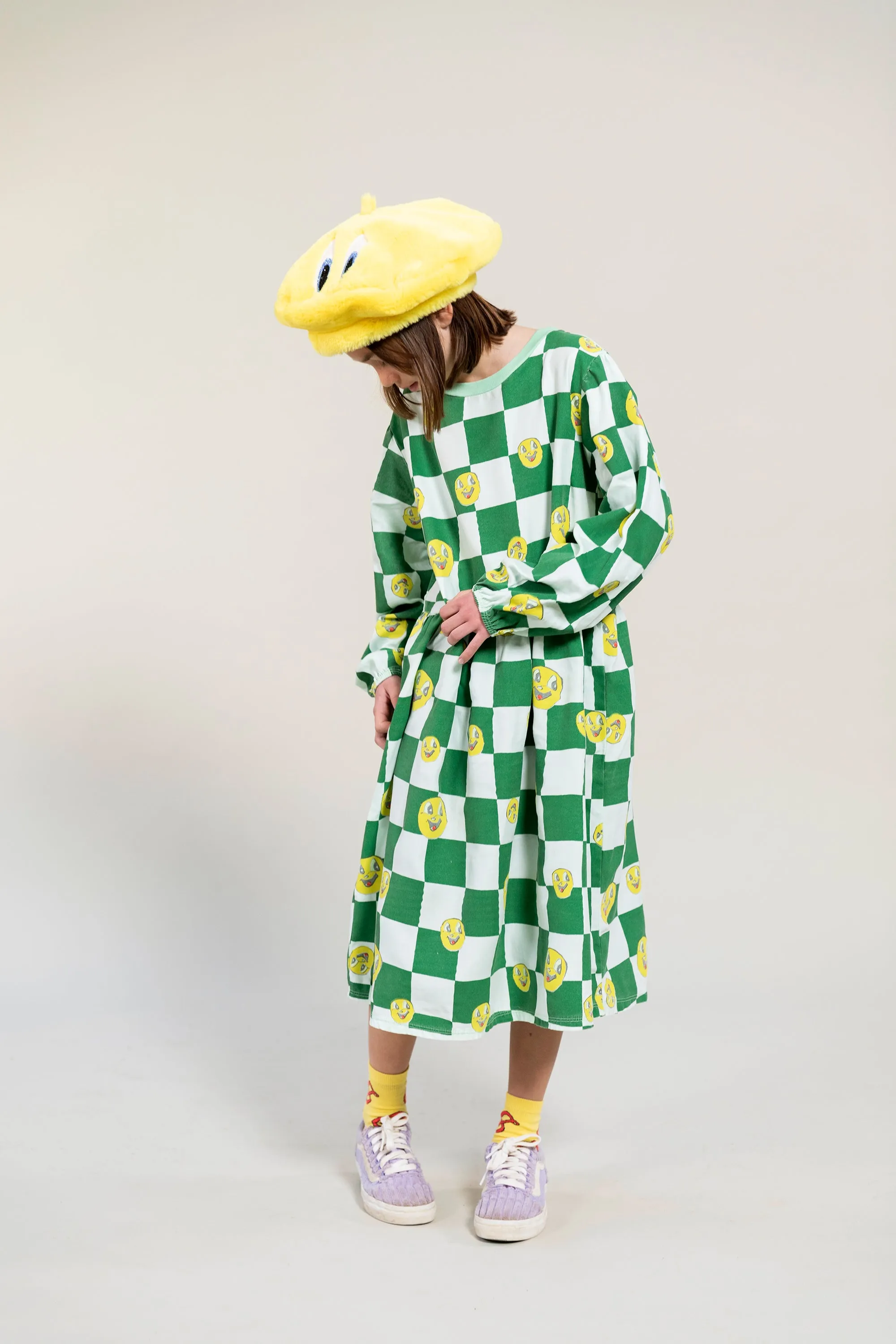 Smiley Chess Dress - Samples