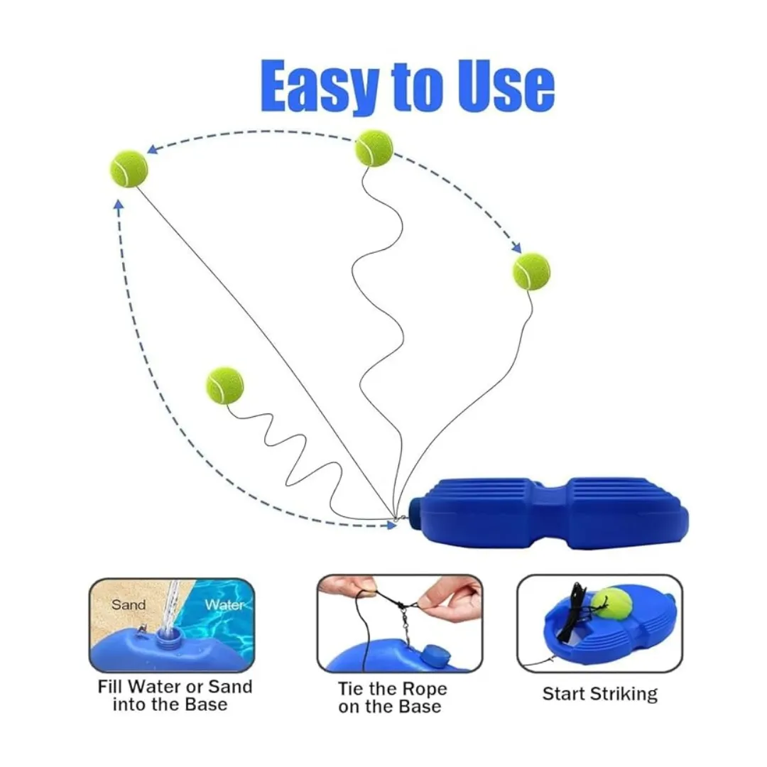 Solo Tennis Practice Ball, Fill Sand or Water, (No Racket Included)-1