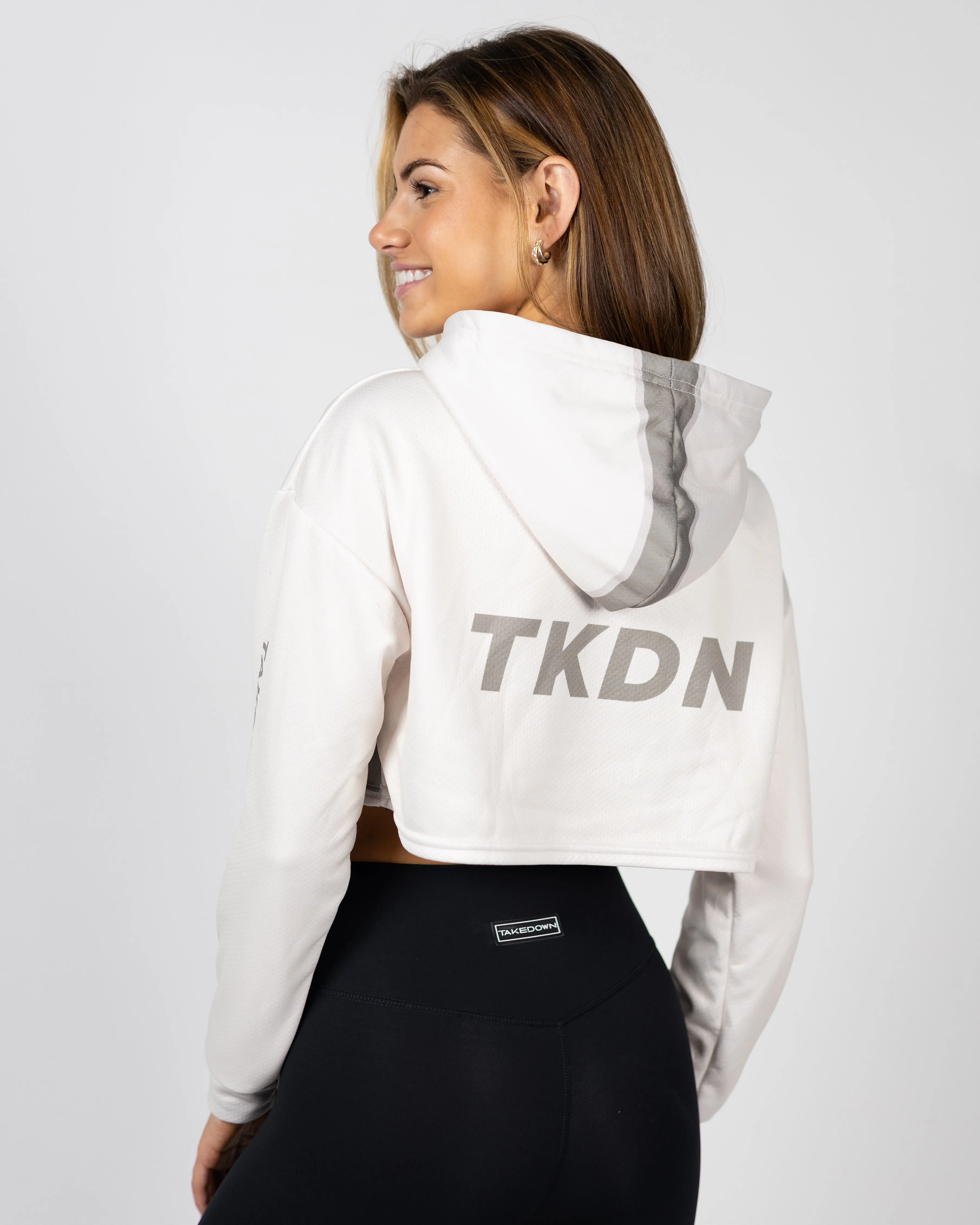 TD-CRPHD-009 360° Custom Cropped Hoodie