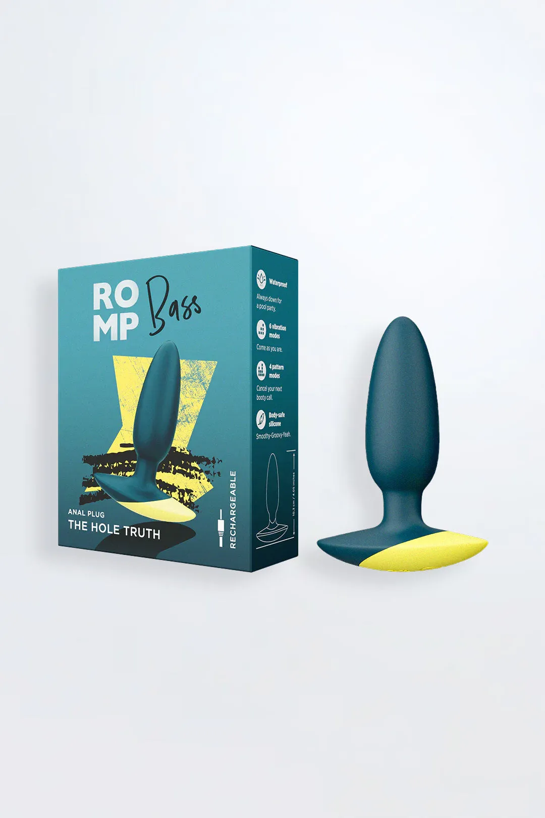 Vibrator Bass Anal Plug Teal